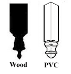 Wood and PVC Drops