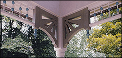 Spandrel Brackets with Classic Ball & Dowel Spandrels